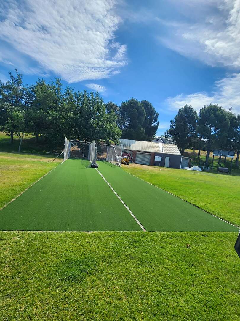 Synthetic Cricket Pitch and Batting Cage Installation